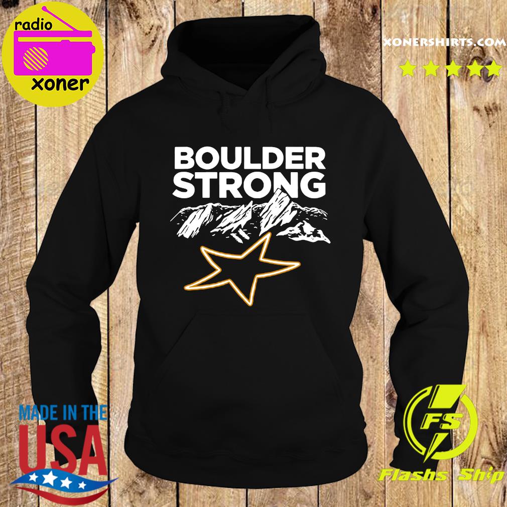 Official Boulder Strong Tee Shirt Hoodie