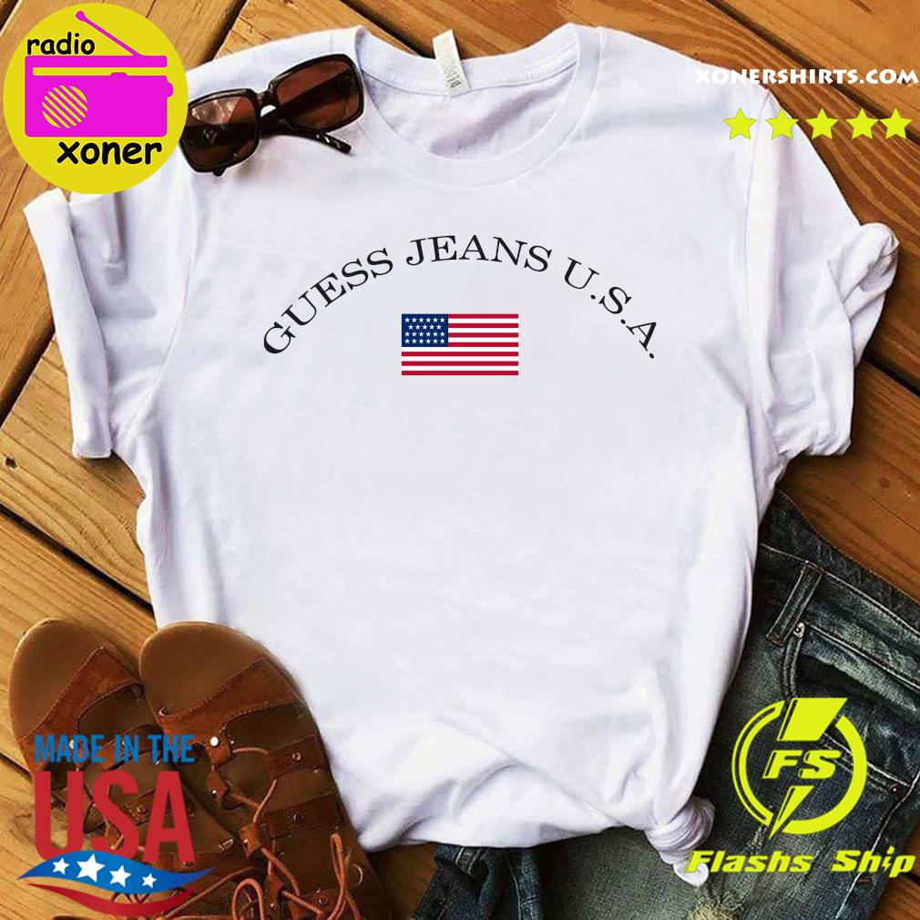 Official Guess Jeans USA Flag Shirt