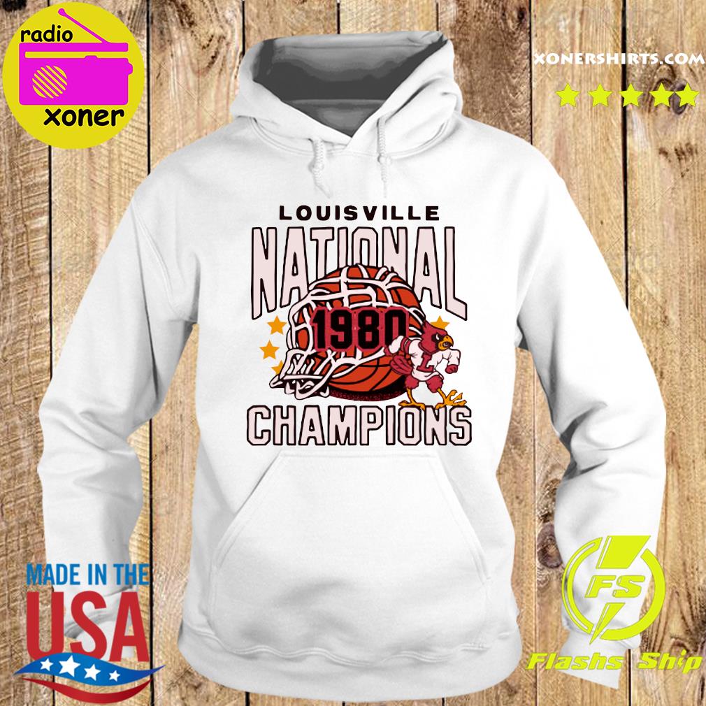 Official Louisville National 1980 Champions Basketball Shirt Hoodie