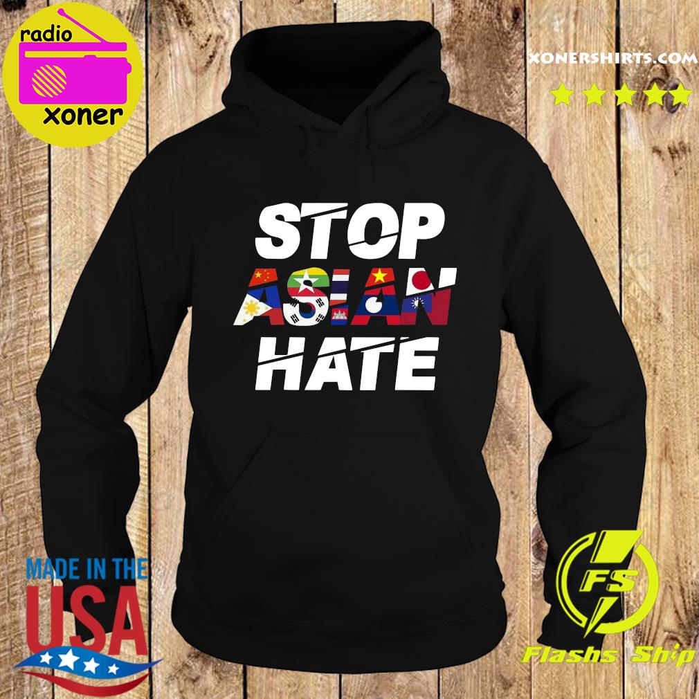 Official Stop Asian Hate Flag Wonderful Shirt Hoodie