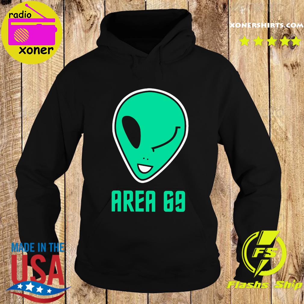 Official Winking Alien Joke Area 69 Shirt Hoodie