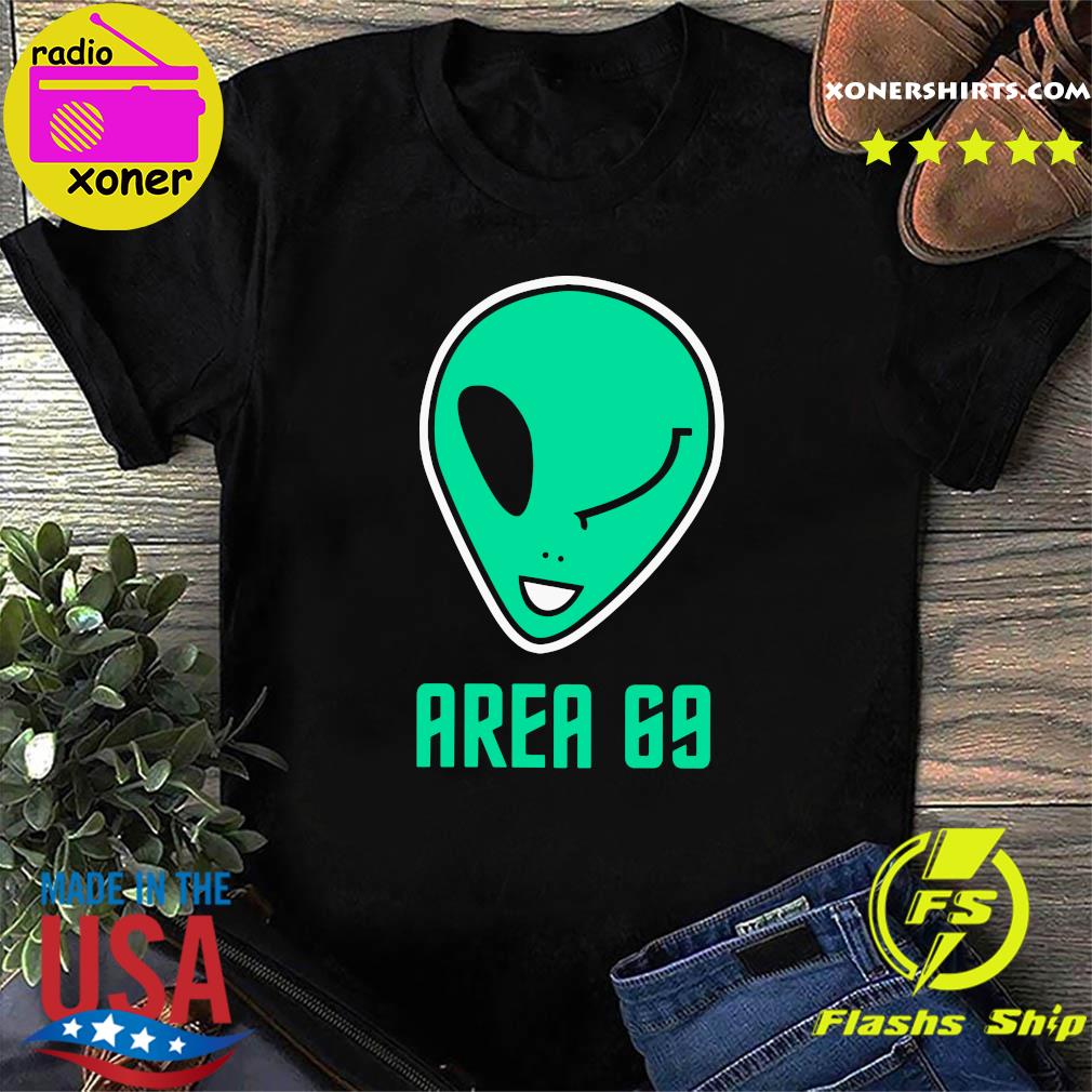 Official Winking Alien Joke Area 69 Shirt