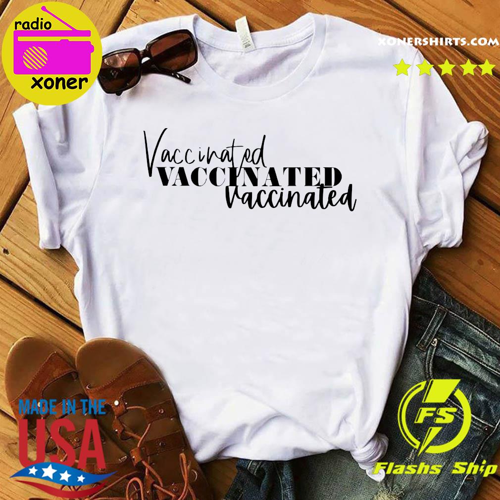 Official 2021 Vaccinated - Funny Anti Covid 19 Shirt