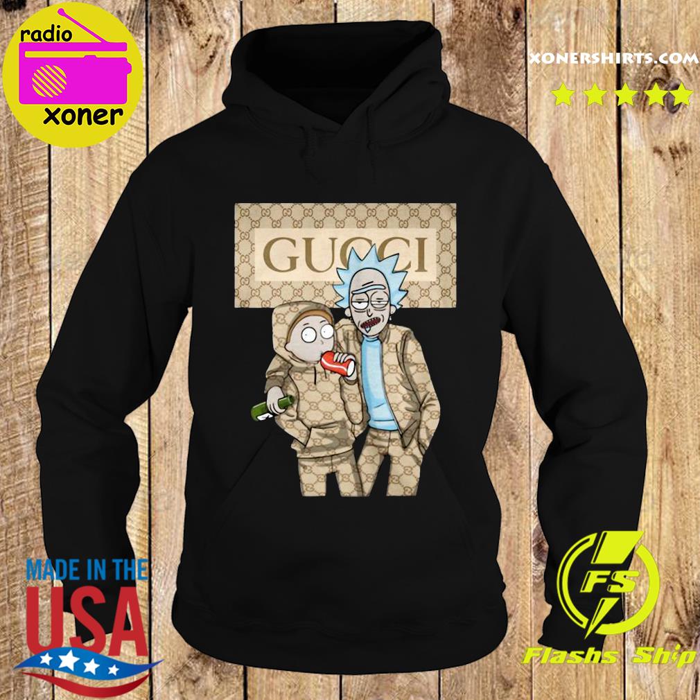 Official Rick And Morty With Gucci Fashion Shirt Hoodie