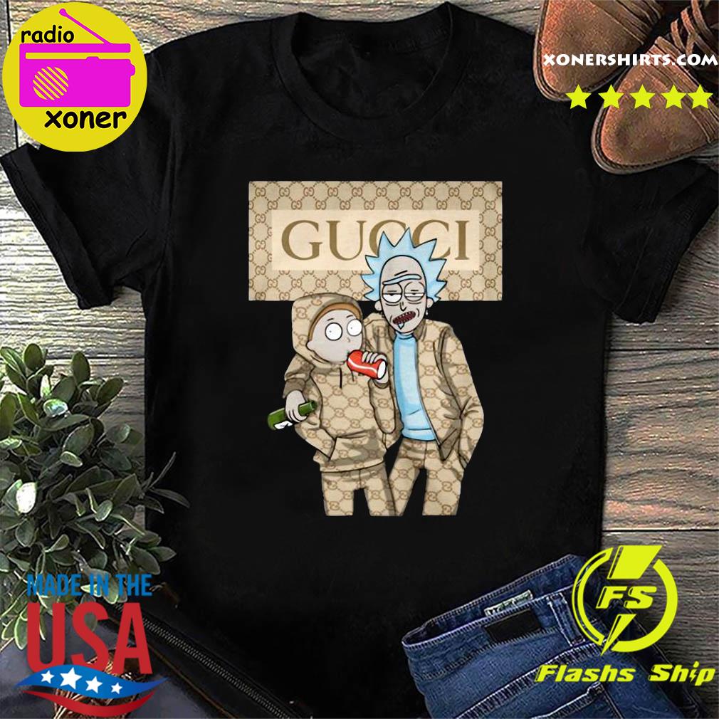 Official Rick And Morty With Gucci Fashion Shirt